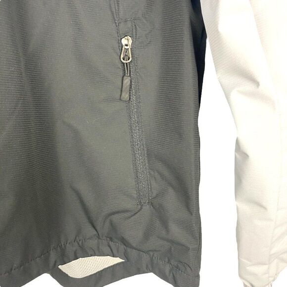 PGA TOUR Men's Red Grey Colorblock Hooded Full Zip Windbreaker Golf Jacket US S - Picture 7 of 11